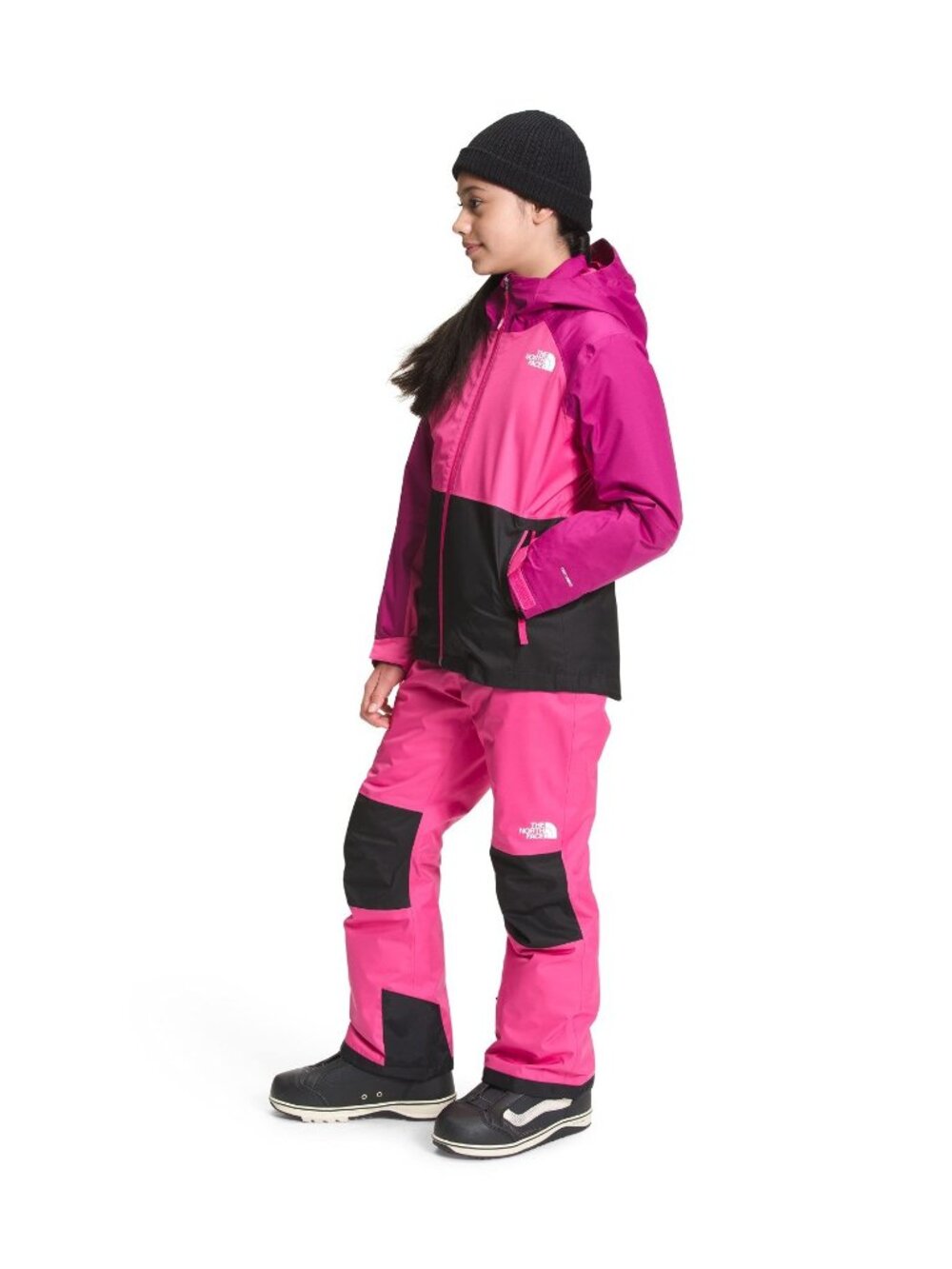 The North Face Girls Kids Pink Freedom Insulated  Triclimate Coat Jacket S (7/8) - Picture 3 of 12